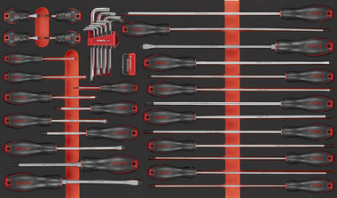 Foam Srewdriver & Key set 37pc