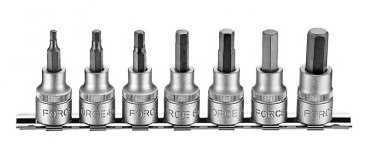 3/8 Hex socket bit set 7pc