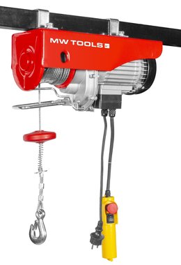 Electric wire rope hoist 600 kg, 18 meters 230 V, with wired remote control