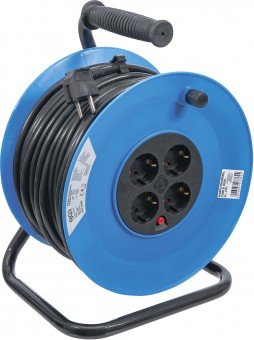 Cable Reel 50 m 3x1,5 mm² 4 Socket Outlets IP 20 3000 W