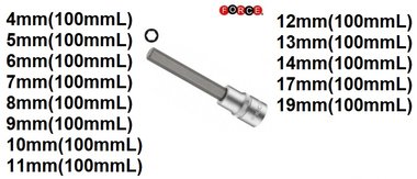 1/2 Hex socket bit (100mmL)