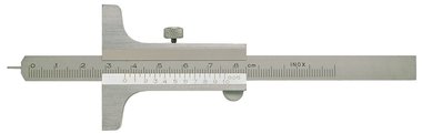 Depth gauge with interchangeable hardened steel gauge 0-200mm