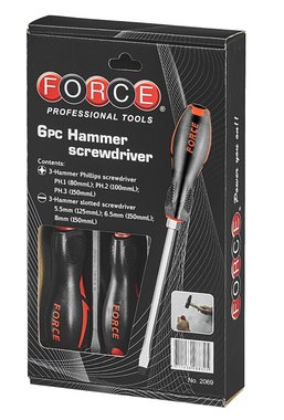 Hammer screwdriver set 6pc