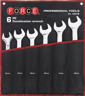 Combination wrench set Jumbo SAE 6pc