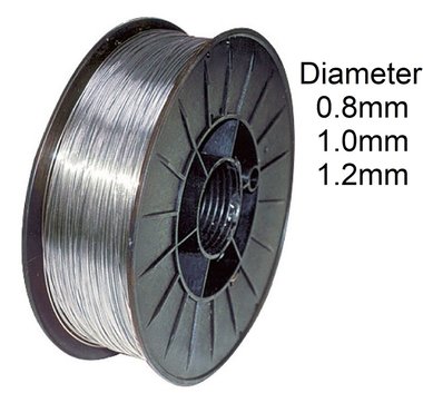 Welding wire in stainless steel and steel