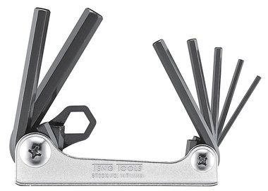 Allen key set in book form 2.5 - 10mm 7-piece