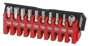 Bit set 5-sided Resistorx TS 10-piece