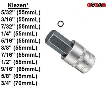 1/2 Hex socket bit (55mmL)