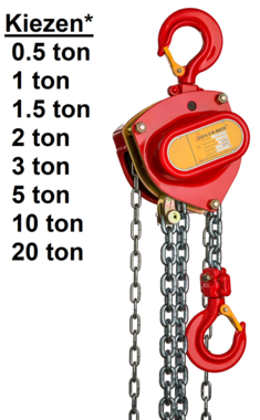 Hand chain hoist 0.5t - 20t
