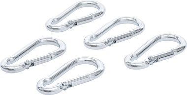 Snap Hooks Set 80 x 8 mm 5 pcs