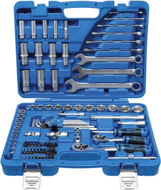 Socket Set, Hexagon 6.3 mm (1/4) / 10 mm (3/8) Inch sizes 92 pcs.