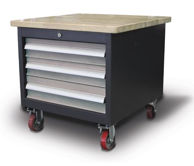 Mobile machine base 3 drawers