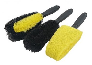 Brush set for cleaning 3-piece