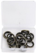 Assorted crankcase plug rings rubber 14mm 20-piece