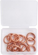 Assortment of copper sealing rings M12