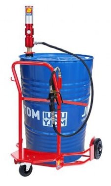 Mobile oil dispenser for drums 31,6kg