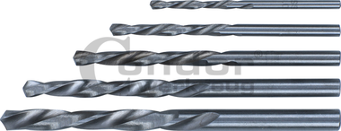 HSS Drill Set, left cut, 5 pcs