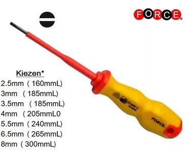 Insulated screwdriver flat