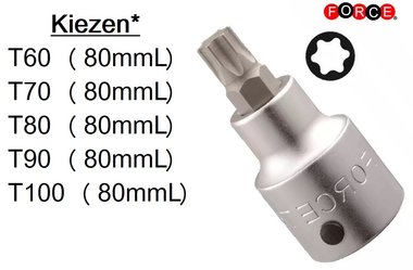 3/4 Star socket bit T60-T100 (80mmL)