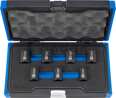 Specialist Sockets, conical left-hand thread, 7 pcs 1/2