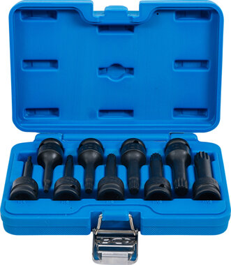 9-piece Impact Bit Socket Set, Spline, M4-16, 1/2