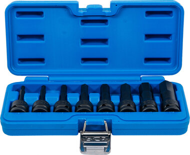 8-piece Impact Bit Socket Set, int. hex. 5-19 mm, 1/2