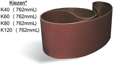 Sanding belts metal / wood 75x762 mm