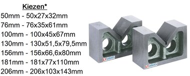 Cast iron v-block set