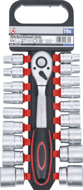 Socket Set 12.5 mm (1/2) Drive 8-32 mm 19 pcs