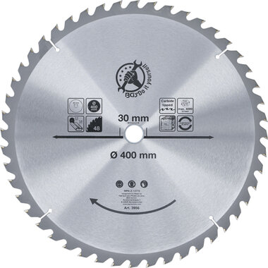 Carbide Tipped Circular Saw Blade Ø 400 x 30 x 3.4 mm 48 teeth