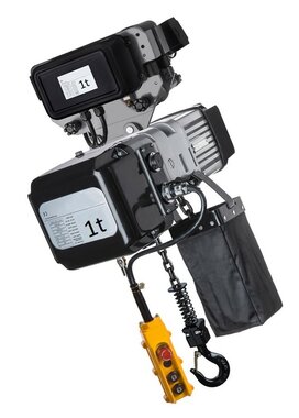 Electric chain hoist with electric trolley 400V 1 tonne hoist height single speed