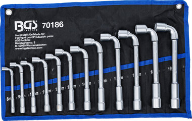 Deep Hole Pipe Spanner Set 8 - 19 mm 12 pcs