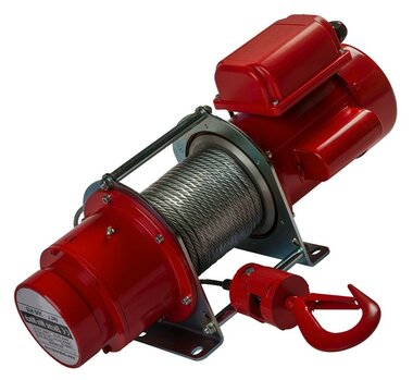 Electric pulling winch 230V 0.25 ton pulling range 28 meters single speed