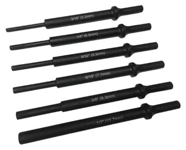 6pc Air hammer drift set