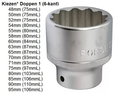 1 6pt. Flank socket 60mm