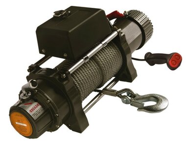 Direct current towing winch 12 Volt DC 4.08 tons