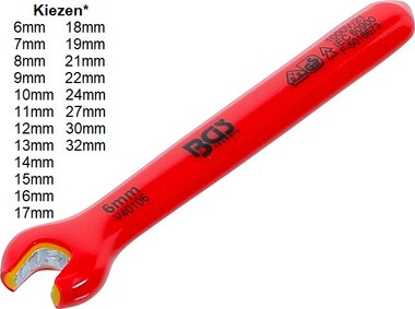 VDE Single Open End Spanner 6 - 32mm