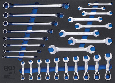 Double Open End Spanner, Double Ring Spanner, Ratchet Wrench 26 pcs