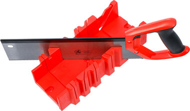 Plastic Miter Box 300 x 130 x 80 mm with Backsaw