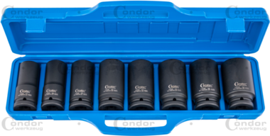 Deep Impact Socket Set 8-pcs 3/4 CRMO hex 22-38 mm