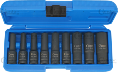 Deep Impact Socket Set 9-pcs 1/2 tx-star E10-24