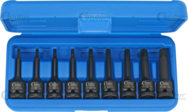 Impact Socket Bit Set 9-pcs 1/2 tx-star T20-60