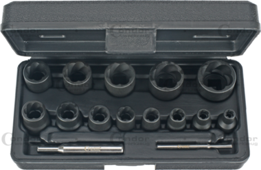 Specialist Sockets twist profile 15-pcs 1/4+1/2 6-27 mm