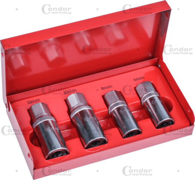 Stud Extractor 1/2 Set 4-pcs 6-12mm