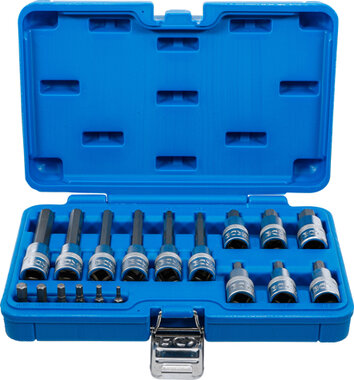 Bit Socket Set 6.3 mm (1/4) / 12.5 mm (1/2) Drive internal Hexagon 18 pcs