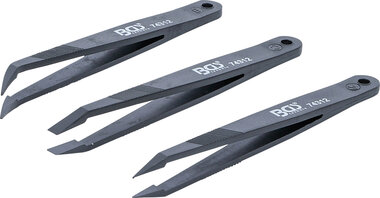 Plastic Tweezers Set 3 pcs