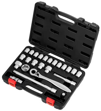 Socket set 1/2, 24-piece