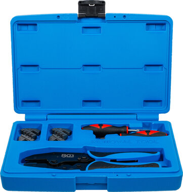 Crimping Pliers and Terminal Tool Kit with 2 Pairs of Jaws
