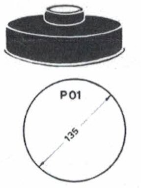 Synchrometer carburetor flow meter adapter Diameter 135mm