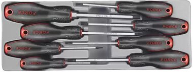 Screwdriver set Torx with hole 8-piece